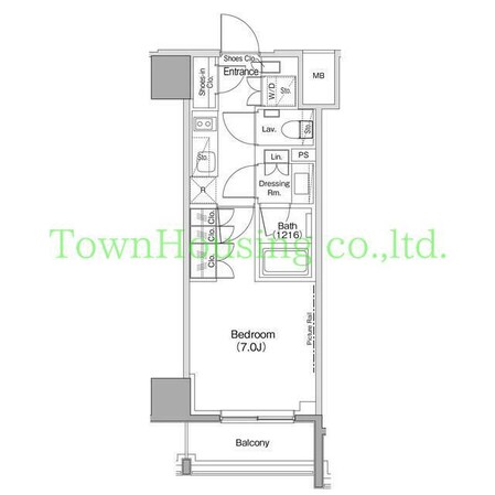 ザ・パークハビオ麻布十番の物件間取画像